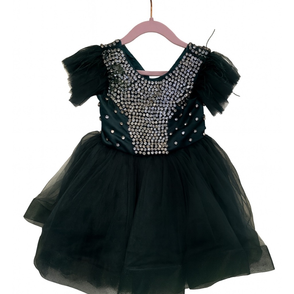 Elegant Black Kids Formal Dress